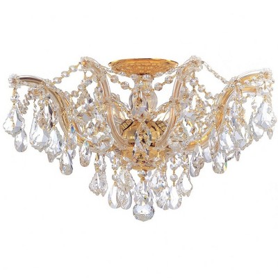 Crystorama Lighting Maria Theresa 5 - Light Semi-Flush Mount in  Gold