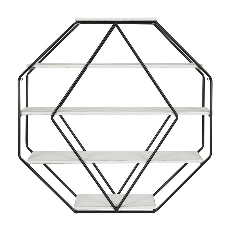Wall Shelf Octagon Shaped - Kate & Laurel All Things Decor, 5 of 9