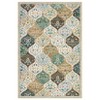 Vintage Trellis Area Rug Traditional Floral Washable Rugs for Living Room Bedroom Low Pile Non-Slip Floor Carpet - 3 of 4