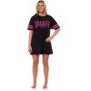 Wicked Woman's Glinda Upland Varsity Nightgown Sleep Shirt Loungewear Black - 2 of 4