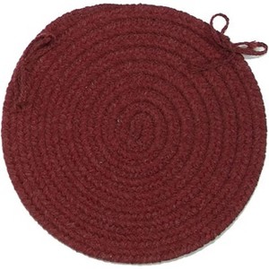 Colonial Mills Bristol Chair Pad, Holly Berry, Set of 4 - 1 of 1