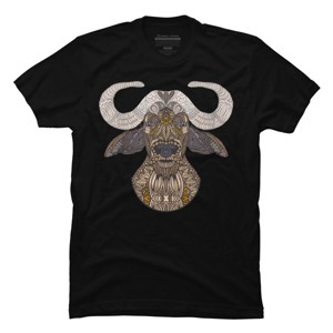 Men's Design By Humans African Buffalo By myartlovepassion T-Shirt - 1 of 4