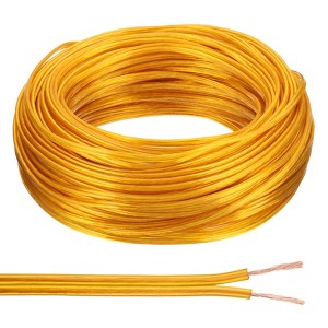 Unique Bargains Tinned Copper Insulated Heat Resistant PVC Covered 300V SPT-1 Round Wire 18AWG - 1 of 4