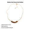 Anna-Kaci Women's Rainbow Zirconia Circle Necklace - 4 of 4
