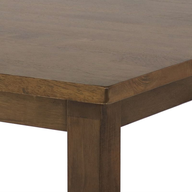 Sunnydaze Indoor Wooden Arnold Counter-Height Dining Table for the Kitchen or Dining Room - Weathered Oak Finish, 5 of 11