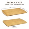 Extra-large bamboo kitchen cutting board, 30" x 20"with deep grooves，can also be used as a stovetop cover，Thick and durable, suitable for the kitchen - 4 of 4