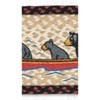 Earth Rugs Rustic Bears Canoeing Oval Stair Tread – 27"x8.25" Handwoven Jute - 3 of 3