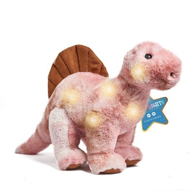 FAO Schwarz Glow Brights Toy Plush LED with Sound Blue Dinosaur 12 Stuffed  Animal