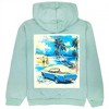 Mens Ford Mustang Beach Trip Front and Back Print Pull-Over Hoodie - 3 of 4