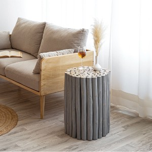 NicBex Modern Round Coffee Table with Wood Frame Home Decor Sofa Side Table Center Table for Living Room - 1 of 4