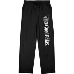 Goodfellas Funny How? Men's Black Sleep Pajama Pants - 1 of 2