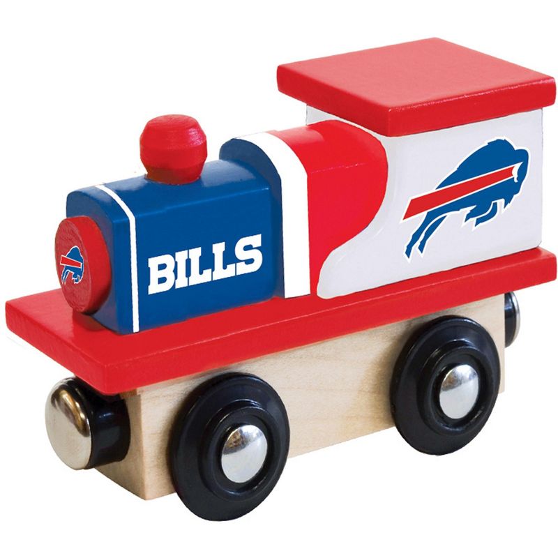MasterPieces Officially Licensed NFL Buffalo Bills Wooden Toy Train Engine For Kids, 1 of 7