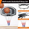 RISOKEYS Wall-mounted basketball hoop, 28.5 x 18 inches shatterproof back, folding hoop, durable hoop and all-weather mesh - 4 of 4