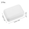 Unique Bargains Bamboo Fiber Self-Draining Soap Holder with Lid - 2 of 4