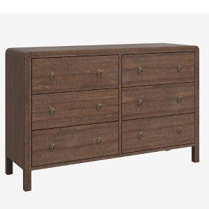 6 & 7 Drawer Dresser for Bedroom, Wood Dresser with Large Storage Drawers, Modern Curved Angle Clothes Organizer for Closet - 1 of 1