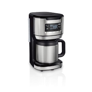 Hamilton Beach 12C Program Coffee Maker 46391: Drip Coffee Pot, 12 Cup Capacity, Chrome Silver, Electric, 1025W - 1 of 4