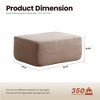 XIZZI Modular Sectional Sofa Couch, L/U-Shape Upholstered Couch, Modern Minimalist Couches for Living Room, Free Combination Deep Seat Corner Couch - 3 of 4