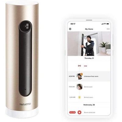 Netatmo Smart Indoor Security Camera NSC01-US Wireless Security Without Monthly Fees  Wi-Fi Enabled & Movement Detection Get Notified of An Intruder