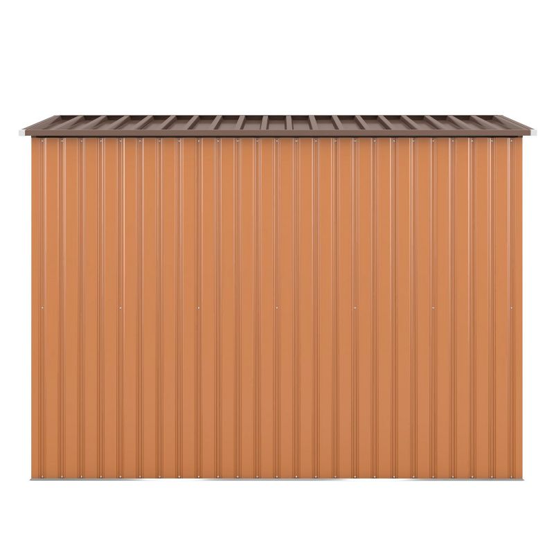 Isabel 4.2 x 9.1 Ft Metal Storage Box, Patio Tool Shed with Lockable Doors Vents, Outdoor Furniture - Maison Boucle, 5 of 8