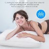 HEYCUZI Goose Feather Down Pillows - Hotel Soft Bed Pillows Queen Size Set of 2 for Sleeping, 100% Cotton Cover Fluffy Support Gusseted Pillow White - 3 of 4