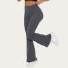 Anna-Kaci Active Women's High Waist Flare Leg Yoga Pants with Stretch Fit and Contoured Waistband - 4 of 4