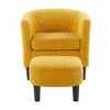 CAVINAS Modern Upholstered Accent Chair with Ottoman, Corduroy Single Sofa Chair, Comfy Armchair for Living Room, Bedroom & Office - 4 of 4