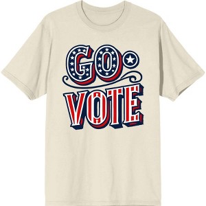 Go Vote! Adult Crew Neck Short Sleeve Tee - 1 of 2
