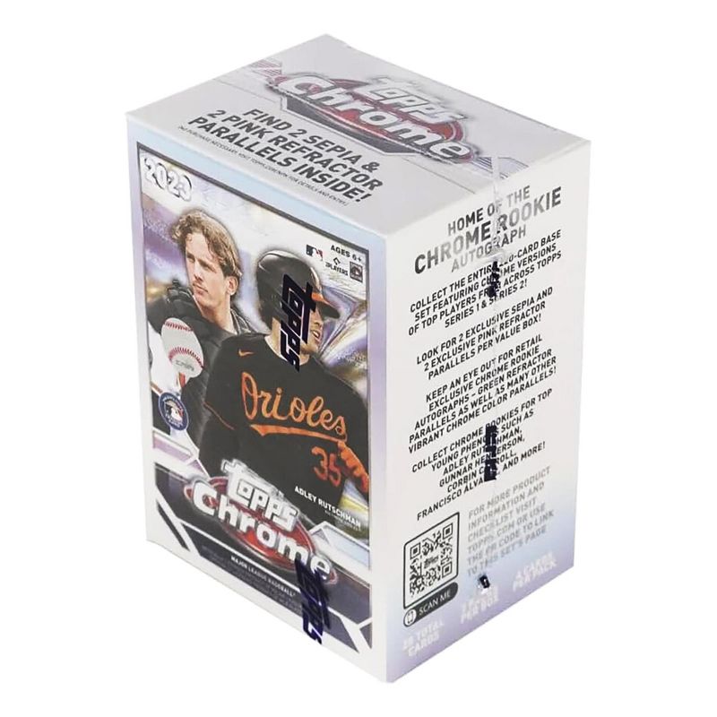 Topps MLB 2023 Chrome Baseball Value Box | 8 Packs Per Box, 1 of 4