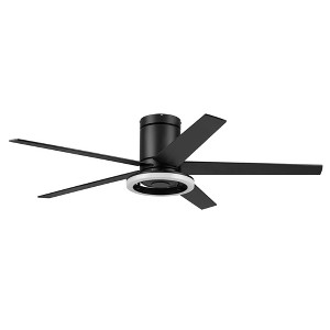 Honeywell Graceshire 52 Inch Ceiling Fan with Ring Light and Remote, Matte Black - 1 of 1