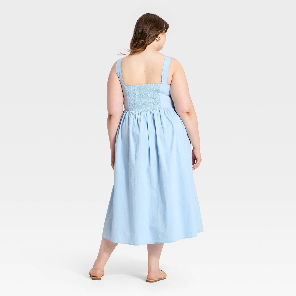 Women's Corset Smock Midi Dress - A New Day™ - thumbnail 5