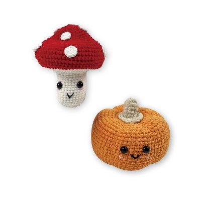2ct Crochet Kit Pumpkin/Mushroom - Bullseye's Playground™