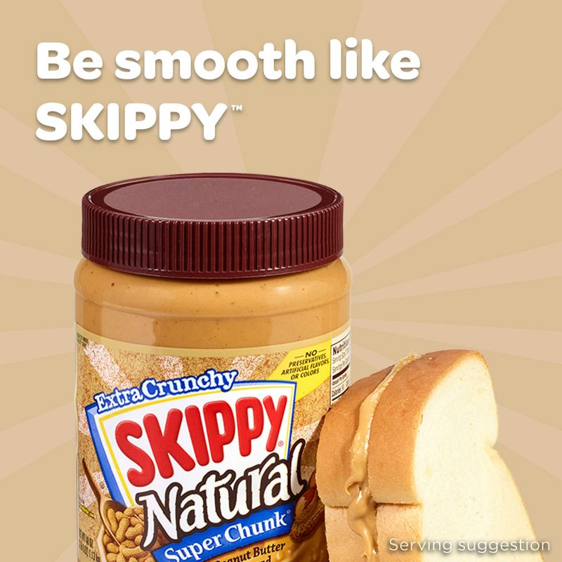 Skippy Natural Super Chunk Peanut Butter - 15oz, 6 of 11
