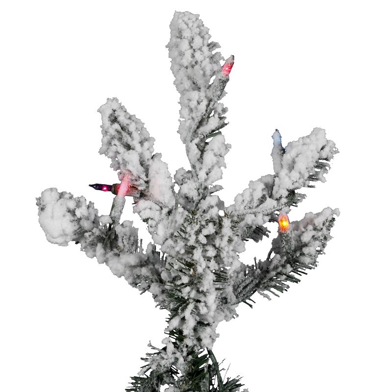 Vickerman Flocked Utica Fir Artificial Christmas Tree, 2 of 4