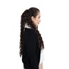 Alilang 22-Inch Long Curly Black Drawstring Ponytail Extension for Women Soft Synthetic Wavy Clip-In Hairpiece - image 3 of 4