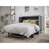 Full Deerfield Murphy Bed Chest with Charger Gray - AFI - 4 of 4