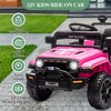 12V Ride on Truck Car with Parent Remote Control, 4-Wheel  Electric Vehicle Toy with Lights & Spring Suspension & Safety Belts,Ride on Car for Age 3+ - 3 of 4
