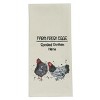 Park Designs Farm Fresh Eggs Print and Embroidered Dishtowel Set of 2 - 2 of 3