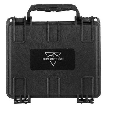 Monoprice Weatherproof Hard Case - 7 x 6 x 2 in With Customizable Foam, Shockproof, Customizable Name Plate