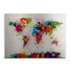 Trademark Fine Art -Michael Tompsett 'Paint World Map' Canvas Art - image 2 of 4