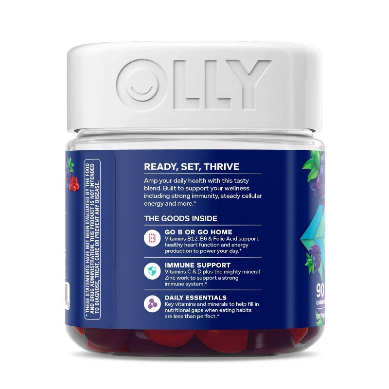 OLLY Men's Multivitamin Gummy - Blackberry Blitz, 5 of 7