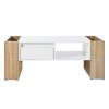 Coffee Table With Storage,Two Tone Coffee Table With 2 Drawers And Hidden Compartments,Coffee Tables For Living Room-Cuddlewood - 3 of 4