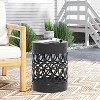 GDFStudio Pellerin Outdoor Round Iron Side Table - image 2 of 4