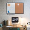 Maxtek Message Center Combination Bulletin Cork Board Magnetic Dry Erase Whiteboard for Homeschool Office - 4 of 4