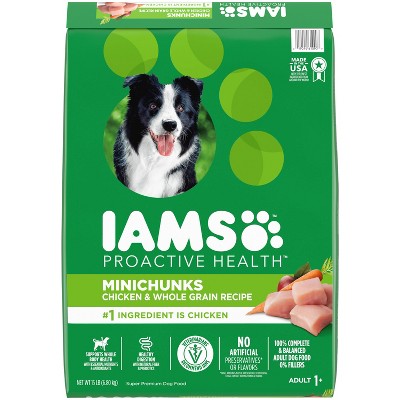 IAMS Proactive Health Minichunks Chicken and Whole Grain Dry Dog Food - 15 lbs