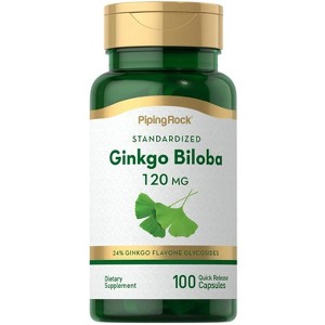 Piping Rock Ginkgo Biloba 120mg | 100 Capsules - 1 of 1