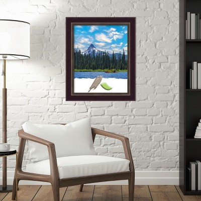 Classic Gold and Espresso Wood Wall Frame 16x20