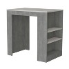 NicBex Kitchen Island Cart with 3 Side Shelves,Kitchen Island with Storage and Large Work Top,Modern Kitchen Cart,Island Table for Kitchen - 4 of 4