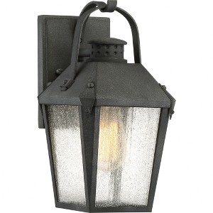 Quoizel Lighting Carriage 1 - Light Sconce in  Mottled Black - 1 of 4