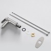 ChicFurnit Bathroom Sink Faucet Single Handle Deck Mount Design with Two 9/16 of an inch Hoses for Easy Setup, Silver and Gray, 12.99"*8.27"*2.76" - 4 of 4