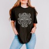 Tiger Face Mandala - Women's Garment Dyed Graphic T-Shirt - 3 of 4